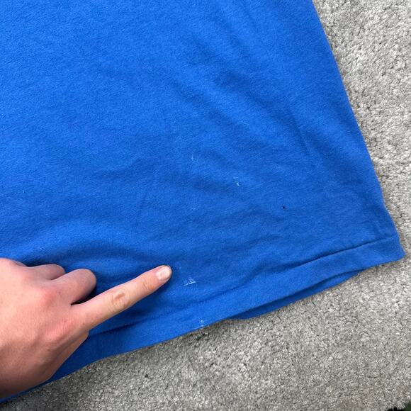 Vintage Graphic Radio Station Promo Tee Size XL 93fm "Bud To The Beach" Y2K 90s - Picture 7 of 9